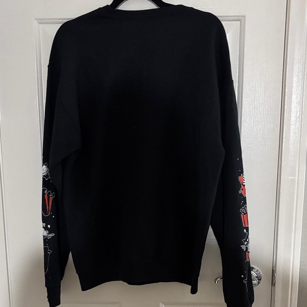 Disney Black Crewneck Sweater with White Jack Skellington Graphic - Picture 5 of 5